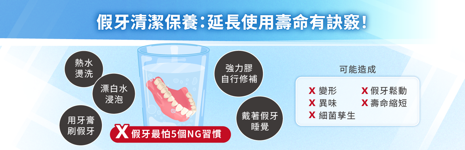假牙清潔保養：延長使用壽命有訣竅！